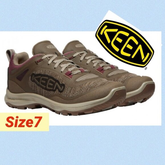 KEEN TERRADORA SNEAKERS FLEX LOW HEIGHT WATERPROOF HIKING SZ WOMAN 7 GRUNGE - Picture 1 of 7